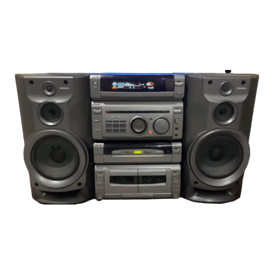 Sony MHC-W55 Manual De Instrucciones