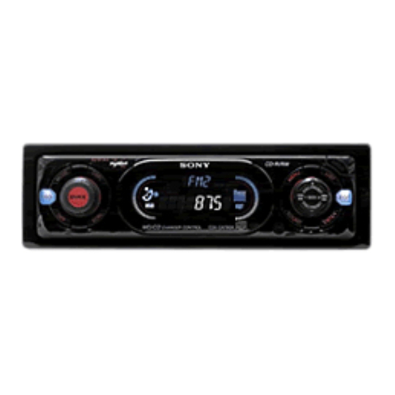 Sony CDX-CA790X Manual De Instrucciones