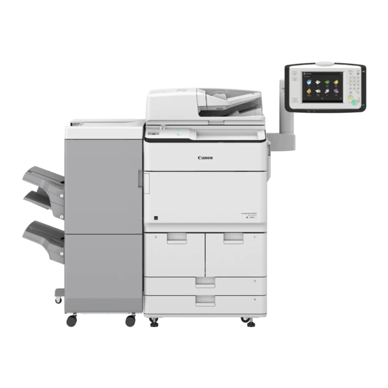 Canon imageRUNNER ADVANCE 8505i Manuales