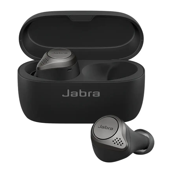 Jabra Elite 75t Guia De Inicio Rapido