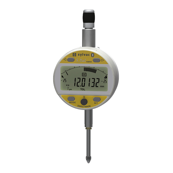 sylvac S Dial Work Analog Nano Smart Modo De Empleo
