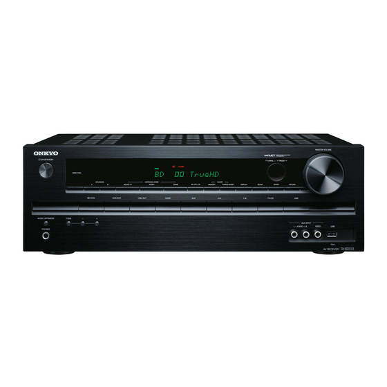 Onkyo TX-SR313 Guia De Inicio Rapido