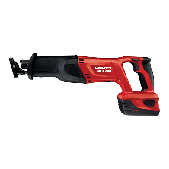 Hilti SR 4-A22 Manual De Instrucciones Original