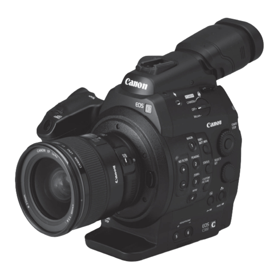 Canon EOS C300 Manual De Instrucciones