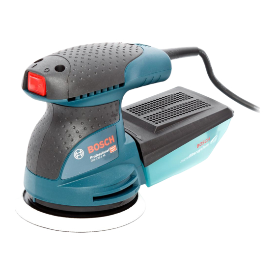 Bosch GEX Professional 125-1 A Manual Original