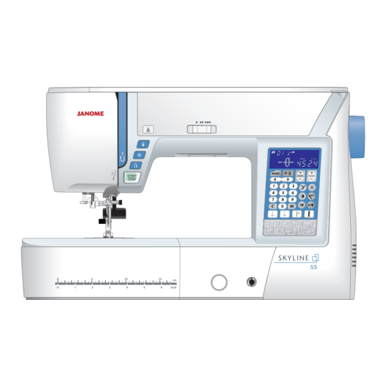 Janome SKYLINE S 5 Manual De Instrucciones