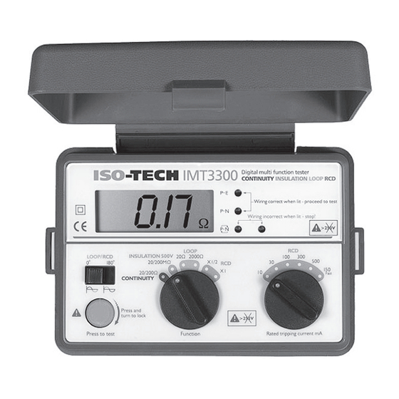 Iso-Tech IMT-3300 Manual De Instrucciones