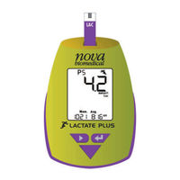 Nova biomedical LACTATE PLUS Instrucciones De Uso