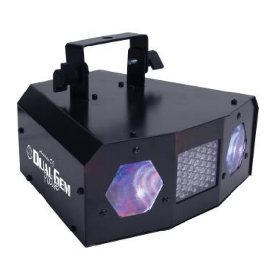 ADJ American DJ Dual Gem Pulse Instrucciones De Usuario