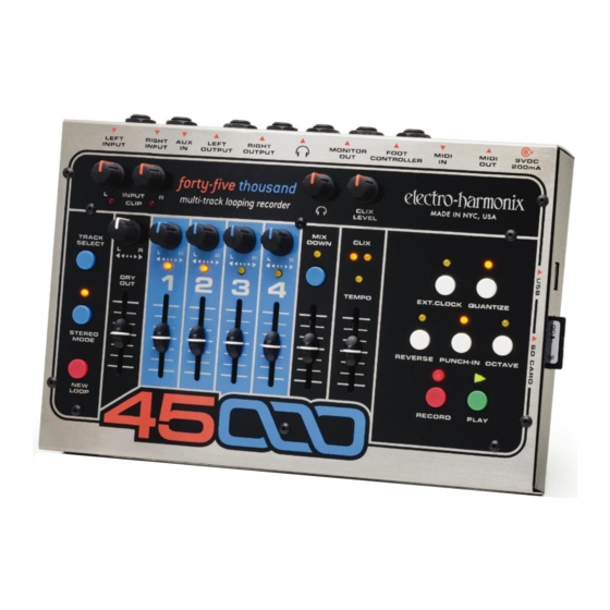 Electro-Harmonix forty-five thousand 45000 Manual De Referencia De Usuario