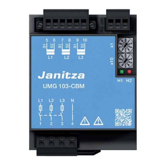 janitza UMG 103-CBM Instrucciones De Instalación