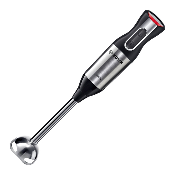 Bosch ErgoMixx MS6 Serie Manual De Usuario