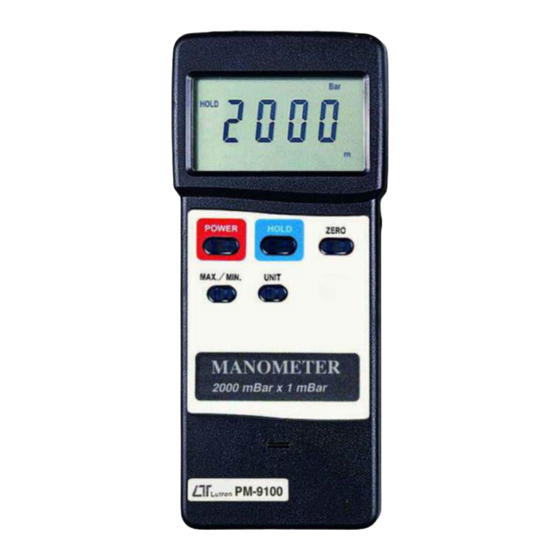 BLUE METRIC BLUE-PM9100 Manuales