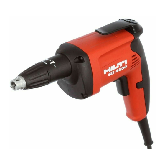 Hilti SD 2500 Manual Del Usuario