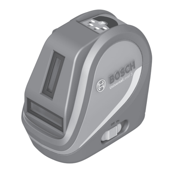 Bosch UniversalLevel 3 Manual Original