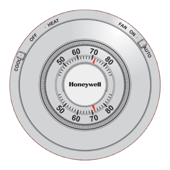 Honeywell T87N Manual De Uso