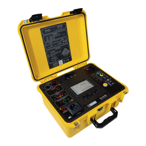 Chauvin Arnoux CA 6161 Manual De Instrucciones