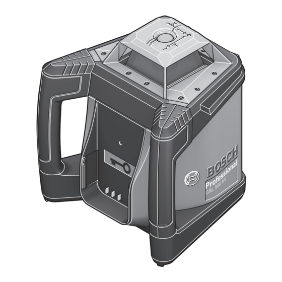 Bosch GRL 500 H Instrucciones De Funcionamiento