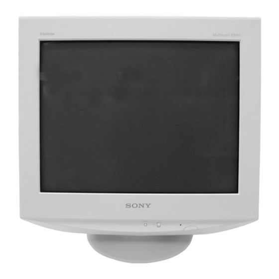 Sony CPD-E530 Manuales