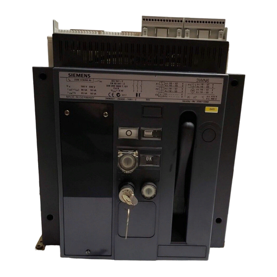 Siemens 3WX3666-3JA00 Manuales