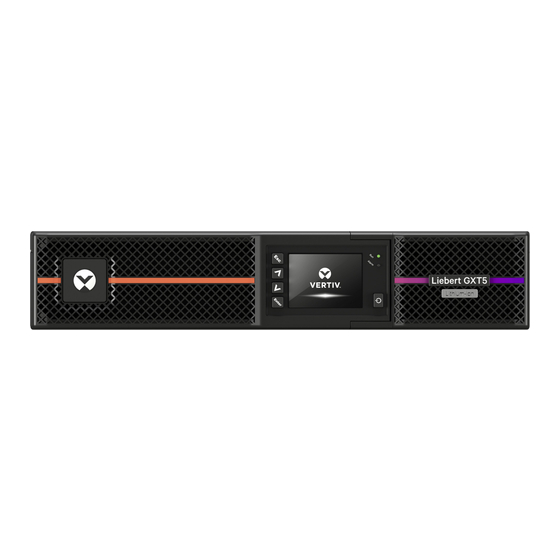 Vertiv Liebert GXT5 Serie Guía De Uso E Instalación