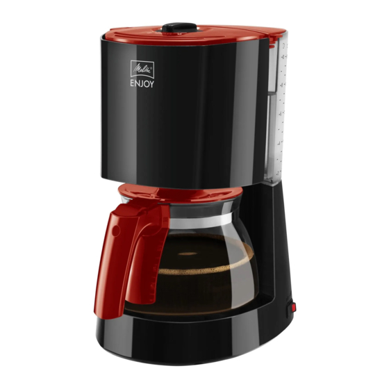 melitta Enjoy Instrucciones De Uso