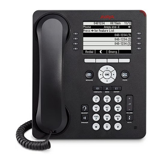 Avaya 9608 Guía Rápida