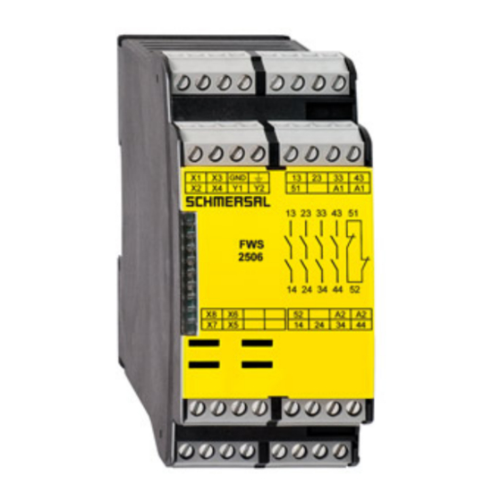 schmersal FWS 2106 Serie Manual De Instrucciones