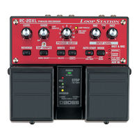 Boss Loop Station RC-20XL Manual Del Usuario