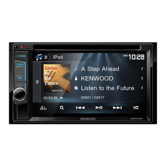 Kenwood DDX374BT Manual De Instrucciones