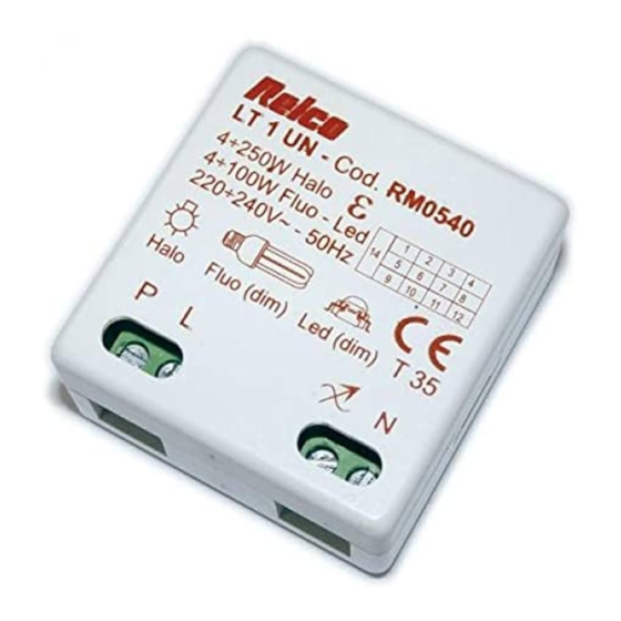 RELCO LT 1 UN Manual De Instrucciones