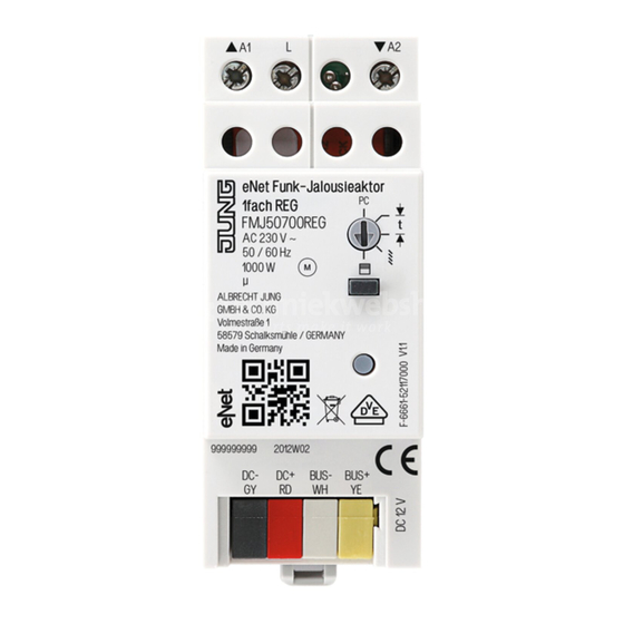 Jung FM J 50700 REG Manuales