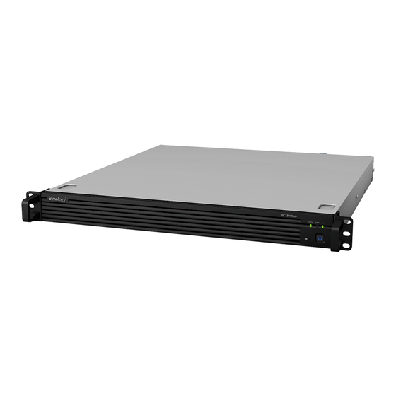 Synology RackStation RC18015xs+ Manual De Instrucciones