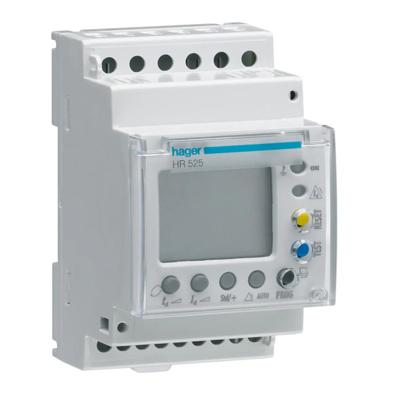 hager HR525 Manual De Instrucciones