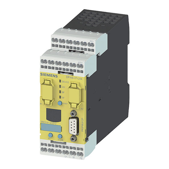 Siemens SIRIUS 3RK3141 Instructivo