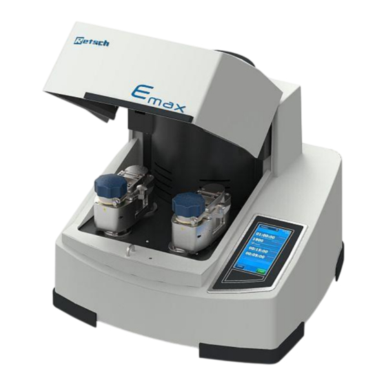 Retsch Emax Manual De Instrucciones