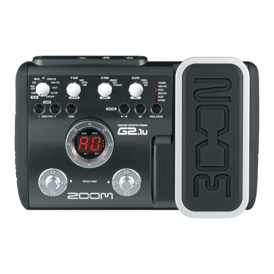 Zoom G2.1u Manuales