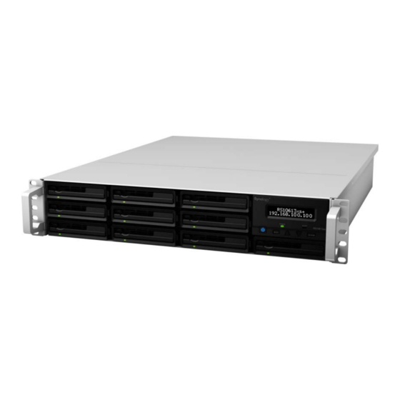 Synology RackStation RS10613xs+ Manuales