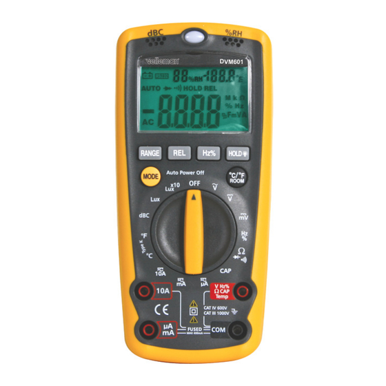 Velleman DVM601 Manual Del Usuario