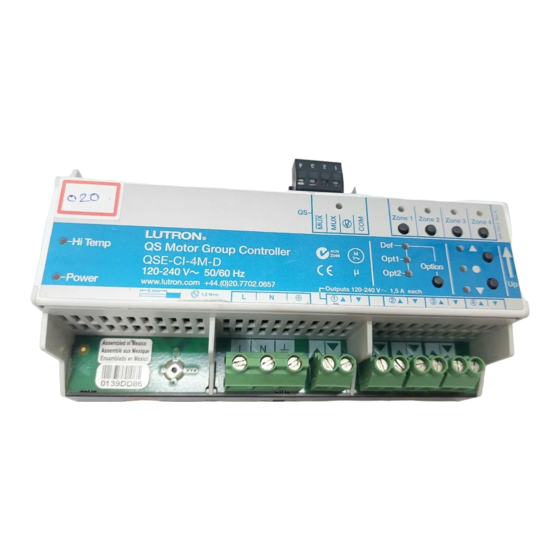 Lutron QSE-CI-4M-D Manual De Usario