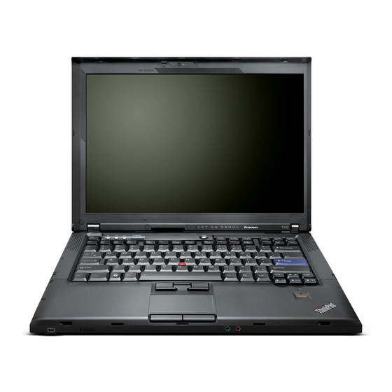 Lenovo ThinkPad T400 Guía De Servicio Y De Resolución De Problemas
