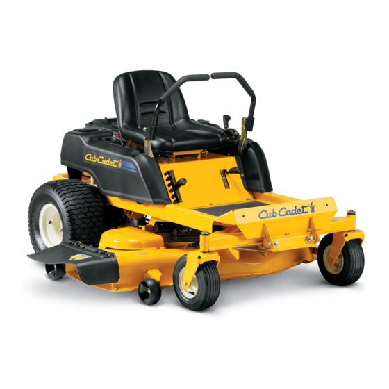 Cub Cadet RZT Serie Manual Del Operador