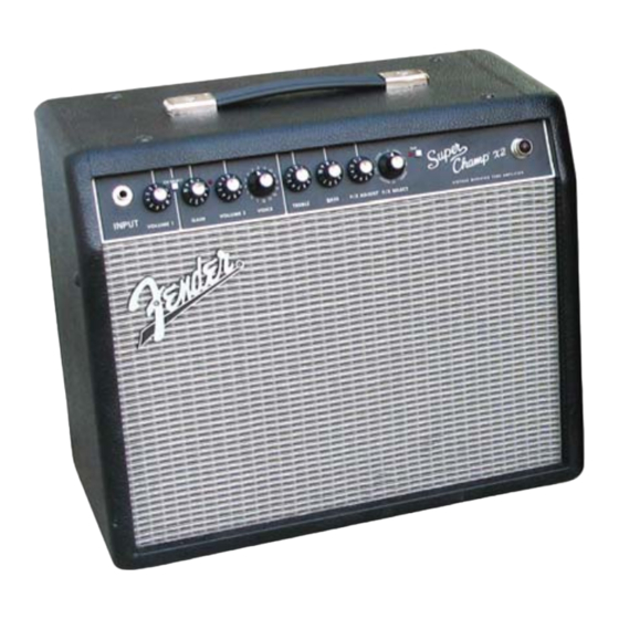 Fender Super Champ X2 Manual De Funcionamiento
