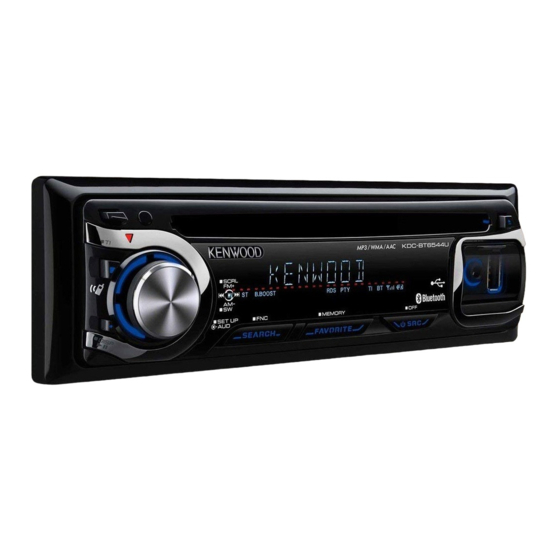 Kenwood KDC-BT6544U Manual De Instrucciones