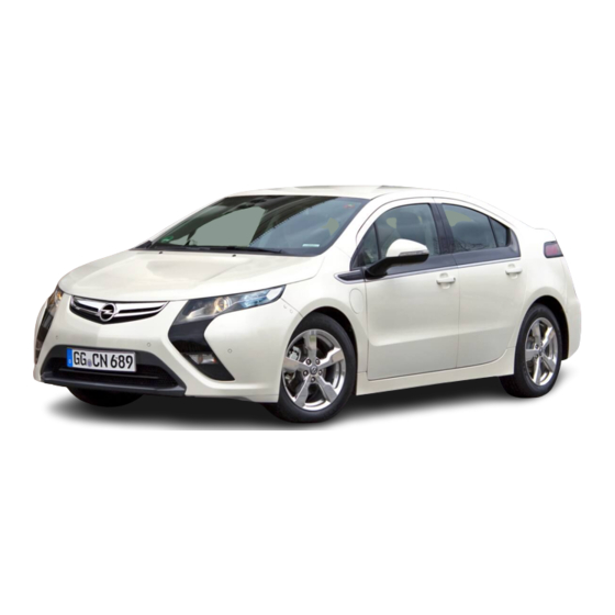 Opel Ampera 2012 Manual De Instrucciones