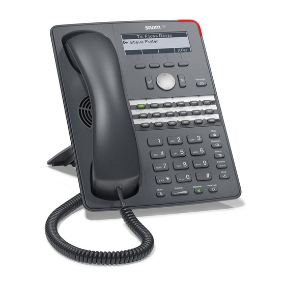 Snom 720 Guia De Inicio Rapido