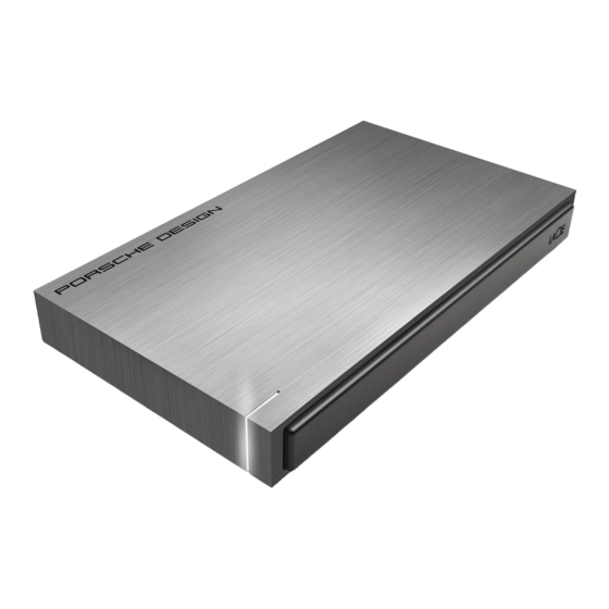 LaCie Porsche Design Slim Drive Manual De Uso