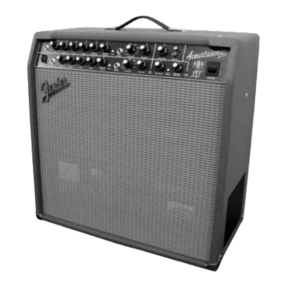 Fender Acoustasonic SFX II Instrucciones De Funcionamiento