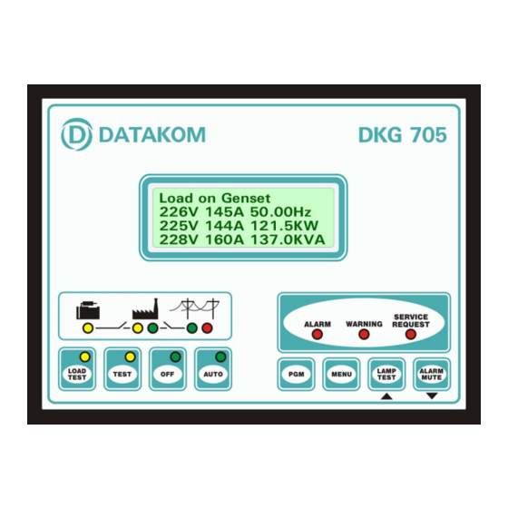 Datakom DKG-705 Manual De Instrucciones