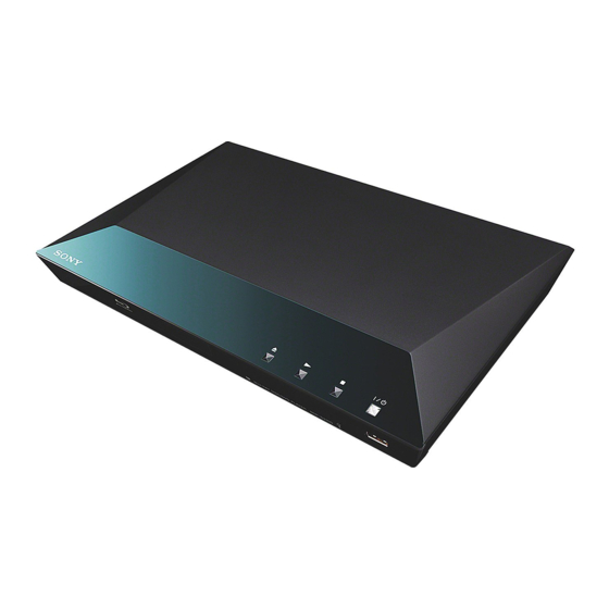 Sony BDP-S3100 Manual De Instrucciones